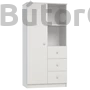 Kép 1/3 - Mia fehér nagyszekrény (minta nélkül)