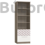 Kép 1/5 - Poppi 2 fiókos, polcos állószekrény (felhő mintával)
