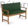 Kép 2/4 - Párna 2 személyes kerti padhoz, zöld
