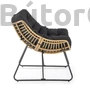 Kép 7/10 - Viola fekete rattan fotel