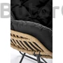 Kép 8/10 - Viola fekete rattan fotel