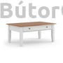 Kép 1/3 - Brigitte dohányzóasztal 06 fehér-tölgy