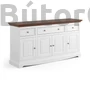 Kép 1/4 - Brigitte széles komód 04 fehér-dió