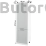 Kép 4/10 - Julia Typ 80 kamraszekrény (választható szín)