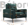 Kép 2/9 - Salazar design fotel (választható színek)
