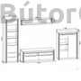 Kép 2/2 - Solomia nappali vitrinkombináció