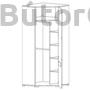 Kép 2/5 - Azteca system sarokszekrény (SZFN1D/21/10)