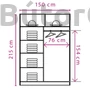 Kép 2/3 - Effect system tükrös gardróbszekrény (EF1-150)