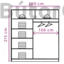 Kép 2/3 - Effect system tükrös gardróbszekrény (EF4-200)