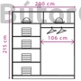 Kép 2/3 - Effect system tükrös gardróbszekrény (EF2-200)
