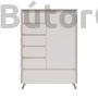 Kép 1/2 - Luna system magas komód, kasmír-sonoma (REG1D5S1K)