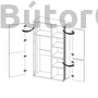 Kép 4/5 - Molto system akasztós szekrény (ML1)