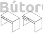 Kép 3/5 - Nepo system 1 fiókos íróasztal (BIU1S)