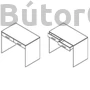 Kép 3/5 - Nepo system 2 fiókos íróasztal (BIU2S)