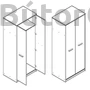 Kép 3/5 - Nepo system akasztós szekrény (SZF2D)