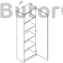 Kép 3/4 - Nepo system polcos szekrény (REG1D)