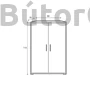 Kép 3/4 - Office Line system szekrény (REG2D/114)