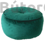 Kép 1/2 - Kerem kör alakú puff, smaragdzöld színben