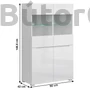 Kép 3/6 - Jolk vitrines komód (2D2W)