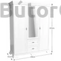 Kép 2/3 - Kora háromajtós szekrény KS2 (andersen)