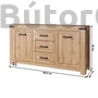 Kép 2/6 - Moratiz széles komód (2D3S)