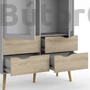 Kép 4/7 - Oslo vitrines szekrény 75462