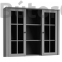 Kép 1/5 - Provance vitrines rátét szekrény (W2D) szürke