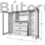 Kép 3/6 - Tiffy vitrines komód (2W3S1B)