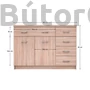 Kép 2/3 - Topty komód, sonoma (Typ22)