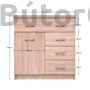 Kép 2/5 - Topty komód, sonoma (Typ20)