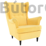 Kép 1/5 - Rufino fotel (sárga)