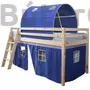 Kép 2/3 - Indigo magasított ágy (kék)