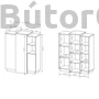 Kép 4/4 - Trio háromajtós komód (3D)