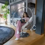 Kép 6/10 - Bubble typ 2 függő buborékfotel állvánnyal (ezüst/arany szín)
