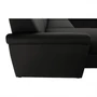 Kép 16/20 - U alakú ülőgarnitúra, fekete textilbőr, balos, BITER U