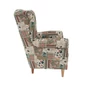 Kép 7/11 - Füles fotel, szövet patchwork viorica 1, CHARLOT