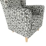 Kép 4/11 - Füles fotel, szövet patchwork N1, CHARLOT