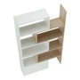 Kép 8/12 - Többfunkciós könyvespolc, fehér/tölgy sonoma, ASTA