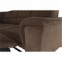 Kép 11/19 - Kinyitható ülőgarnitúra, barna szövet, balos, SANTIAGO