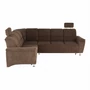 Kép 16/19 - Kinyitható ülőgarnitúra, barna szövet, balos, SANTIAGO