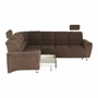 Kép 17/19 - Kinyitható ülőgarnitúra, barna szövet, balos, SANTIAGO