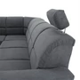 Kép 15/19 - Kinyitható ülőgarnitúra, szürke szövet, balos, SANTIAGO