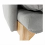 Kép 13/20 - Fotel lábtartóval, világosszürke/természetes, ZANDER