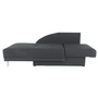 Kép 12/20 - Kinyitható kanapé, szürke-fekete szövet, jobbos, LAUREL