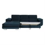 Kép 16/20 - Sarokülőgarnitúra, kék, balos kivitel, AMARETA