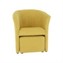 Kép 8/20 - Klub fotel puffal, mustár, ROSE