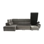 Kép 15/20 - Ülőgarnitúra, szürkésbarna taupe, jobbos, LAMORA U