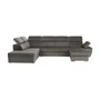 Kép 17/20 - Ülőgarnitúra, szürkésbarna taupe, jobbos, LAMORA U