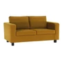 Kép 1/15 - Teljesen kárpitozott heverő, 3-as ülés, mustár színű szövet, LUANA