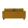 Kép 12/15 - Teljesen kárpitozott heverő, 3-as ülés, mustár színű szövet, LUANA